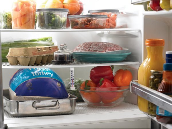  Productos en el refrigerador.