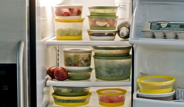  Almacenamiento de alimentos en el refrigerador.