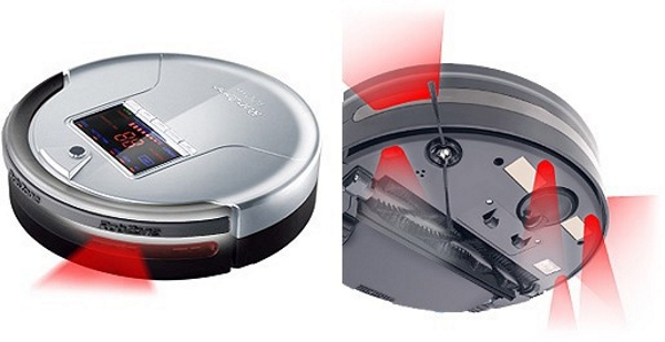  Sensores IR en el robot aspirador