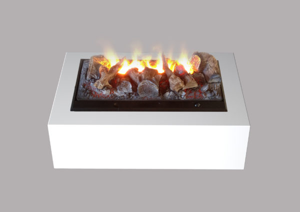  Chimenea con efecto fuego vivo.