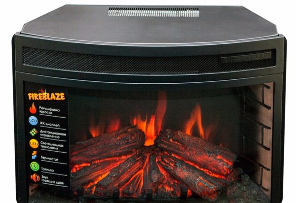  Hogar eléctrico con brillo regulable.