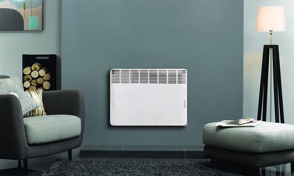  Convector eléctrico en la pared.