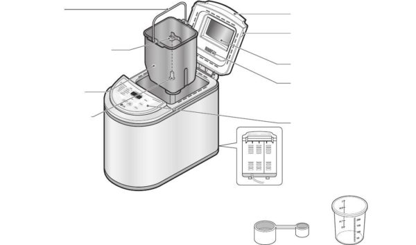  Set completo de la máquina de pan.