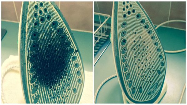  El resultado de limpiar la plancha.