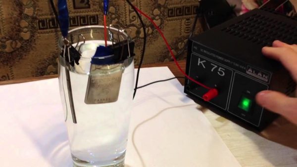  Ionizador de agua de plata hecho en casa