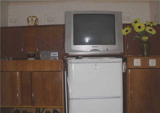  TV en la nevera