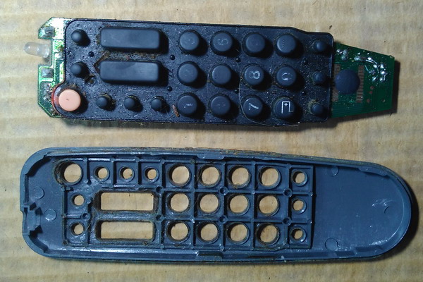  Control remoto sucio dentro