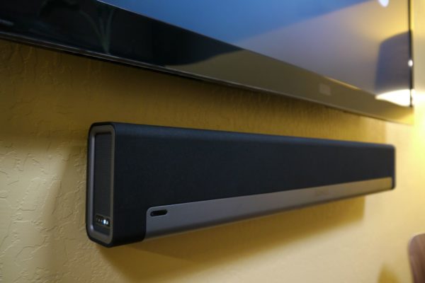  La aparición de la barra de sonido.