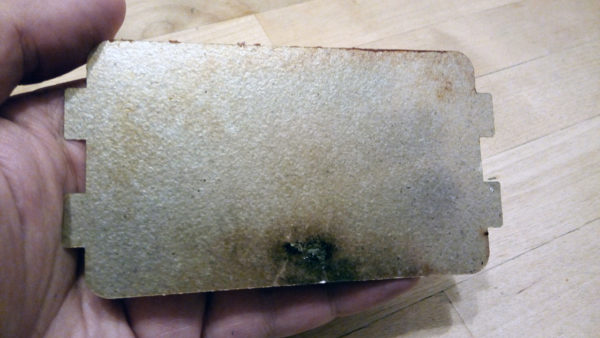  Placa de mica quemada