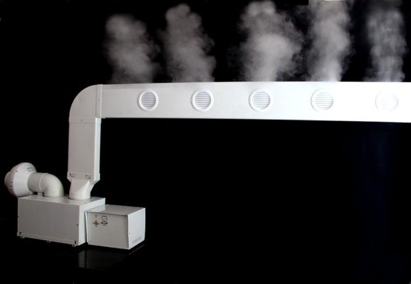  Humidificadores por conductos ultrasónicos.