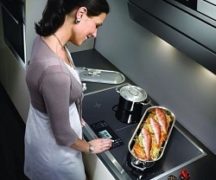  Cocina de inducción en el trabajo.