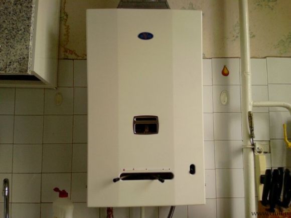  Columna de gas en la cocina.