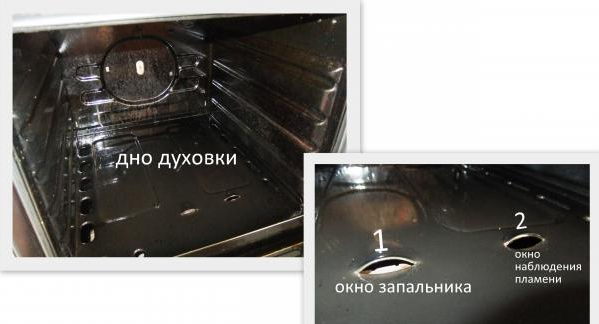  Horno con encendido manual.