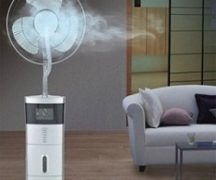  Ventilador con humidificador de aire.
