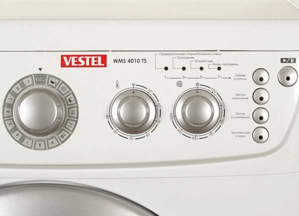  Panel de control lavadora vestel