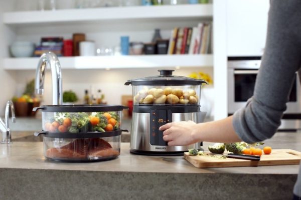  Vaporera en la cocina.