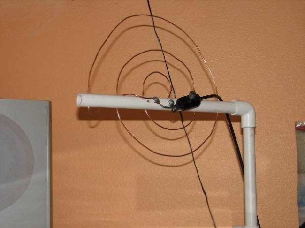  Antena de cobre hecha en casa