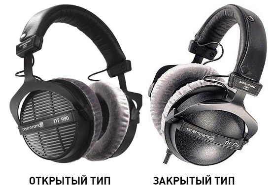  Auriculares abiertos y cerrados.