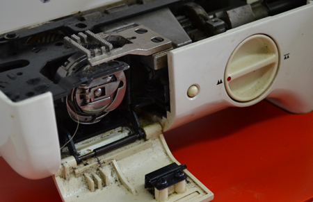  Parte inferior de la máquina