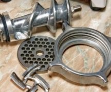  Componentes de la picadora de carne