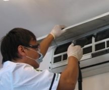  Aire acondicionado lavado con generador de vapor.