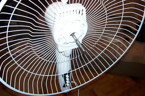 Parte superior del ventilador