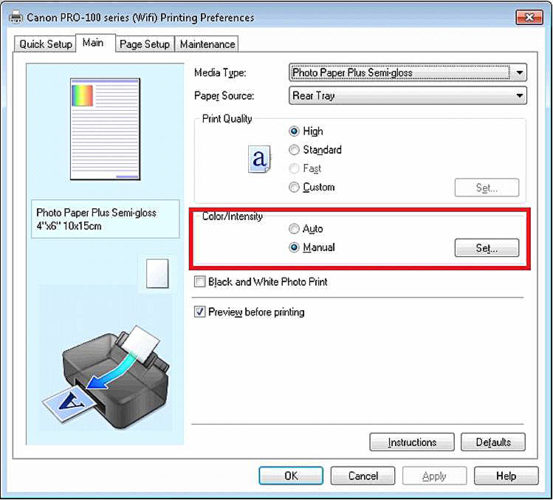  Ajuste de color manual