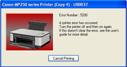  Código de error 5200