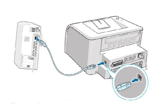  Conectando la impresora a la computadora