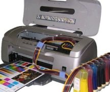  Impresora de inyección de tinta con cartucho.