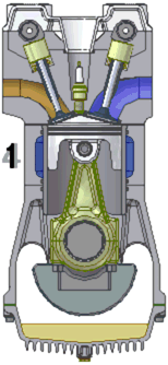 Motor de cuatro tiempos