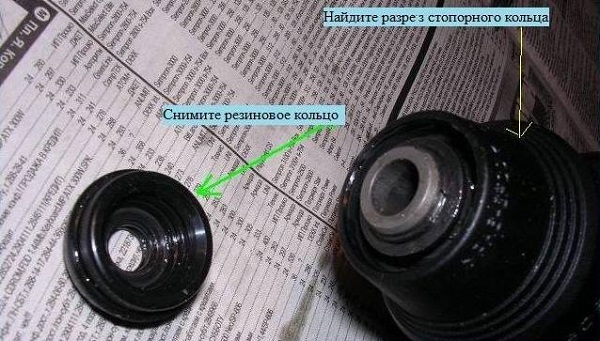  Quitar la funda de goma delantera.