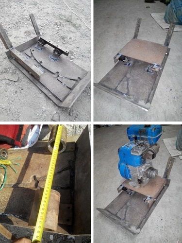  Proceso de montaje de la placa vibratoria.