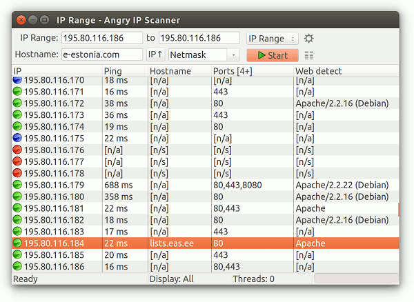 Programa de escáner Angry IP