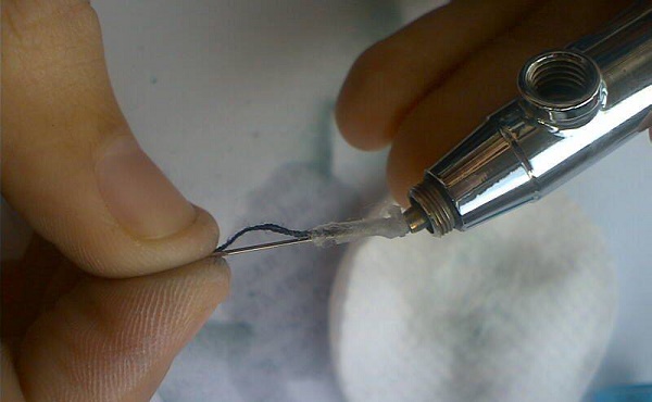  Limpieza con aerógrafo