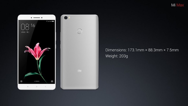  Xiaomi mi max