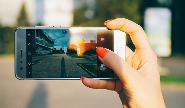 La cámara en el teléfono inteligente Honor 9