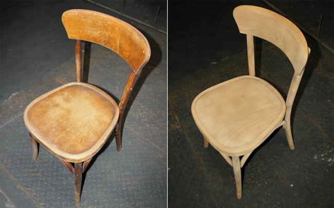  Restauración de una silla de madera.