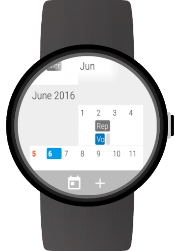  Calendario para Android Wear