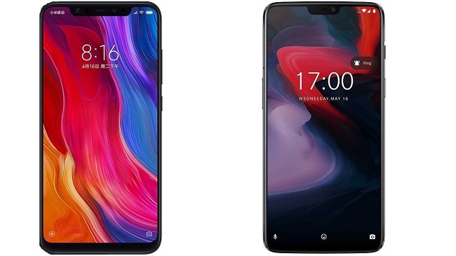  Xiaomi Mi 8 ou OnePlus 6