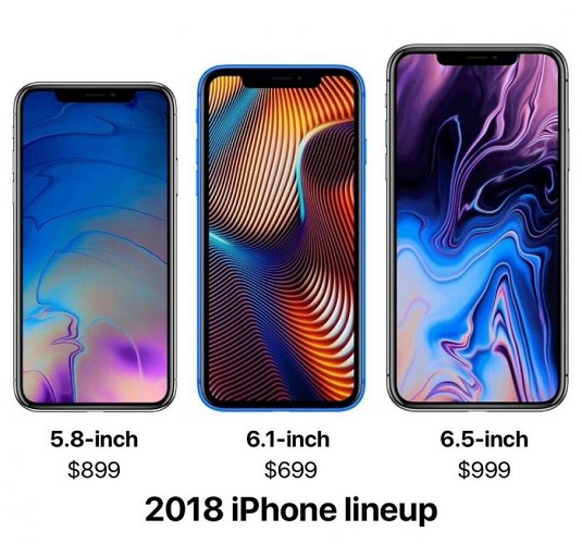 Smartphones con diferentes diagonales.